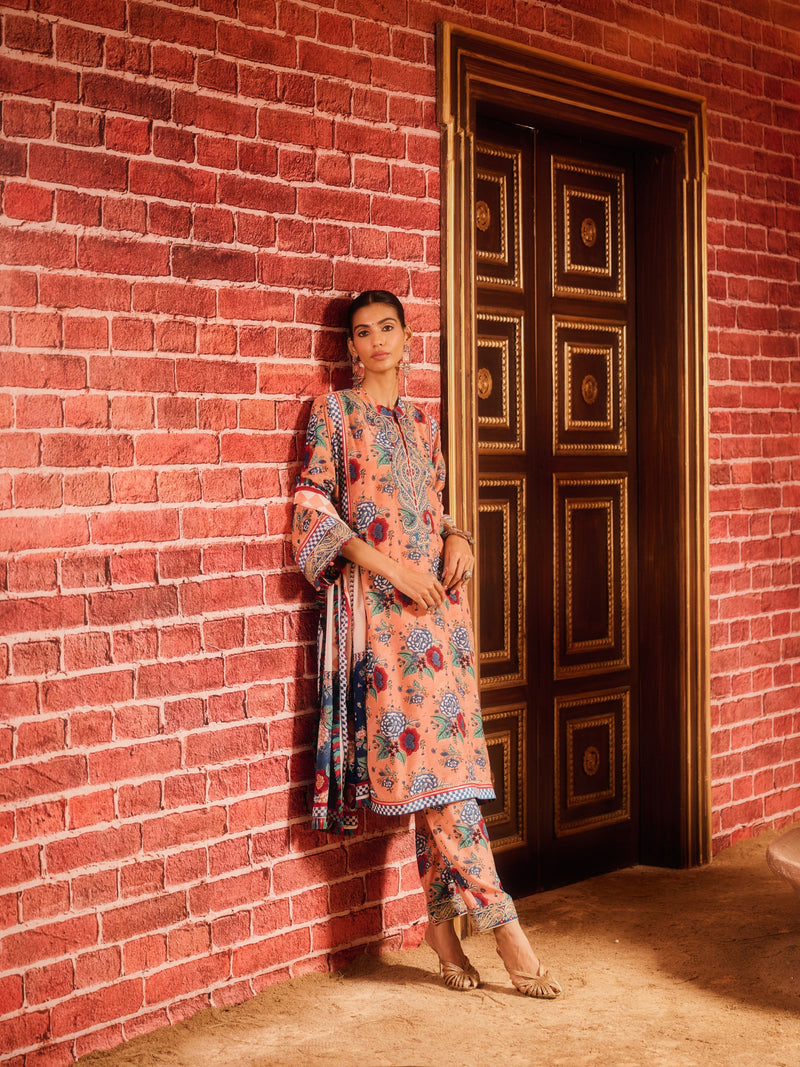 INAYA STRAIGHT LONG KURTA WITH PANT AND DUPATTA (SET OF 3)