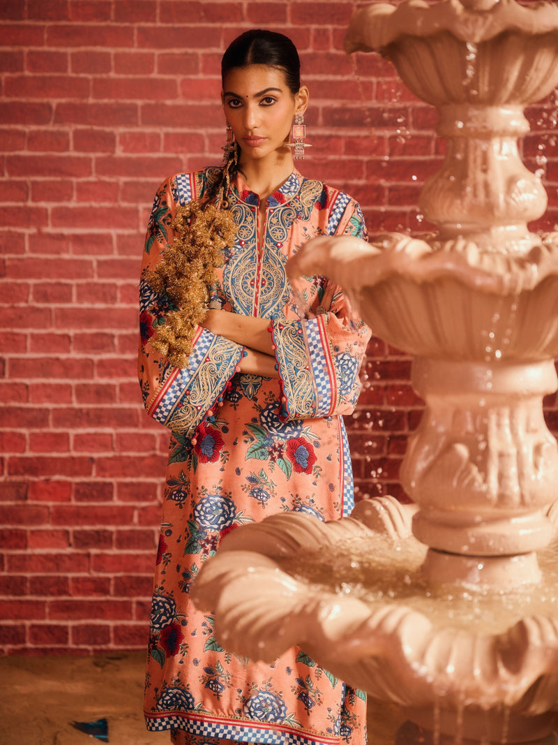 INAYA STRAIGHT LONG KURTA WITH PANT AND DUPATTA (SET OF 3)
