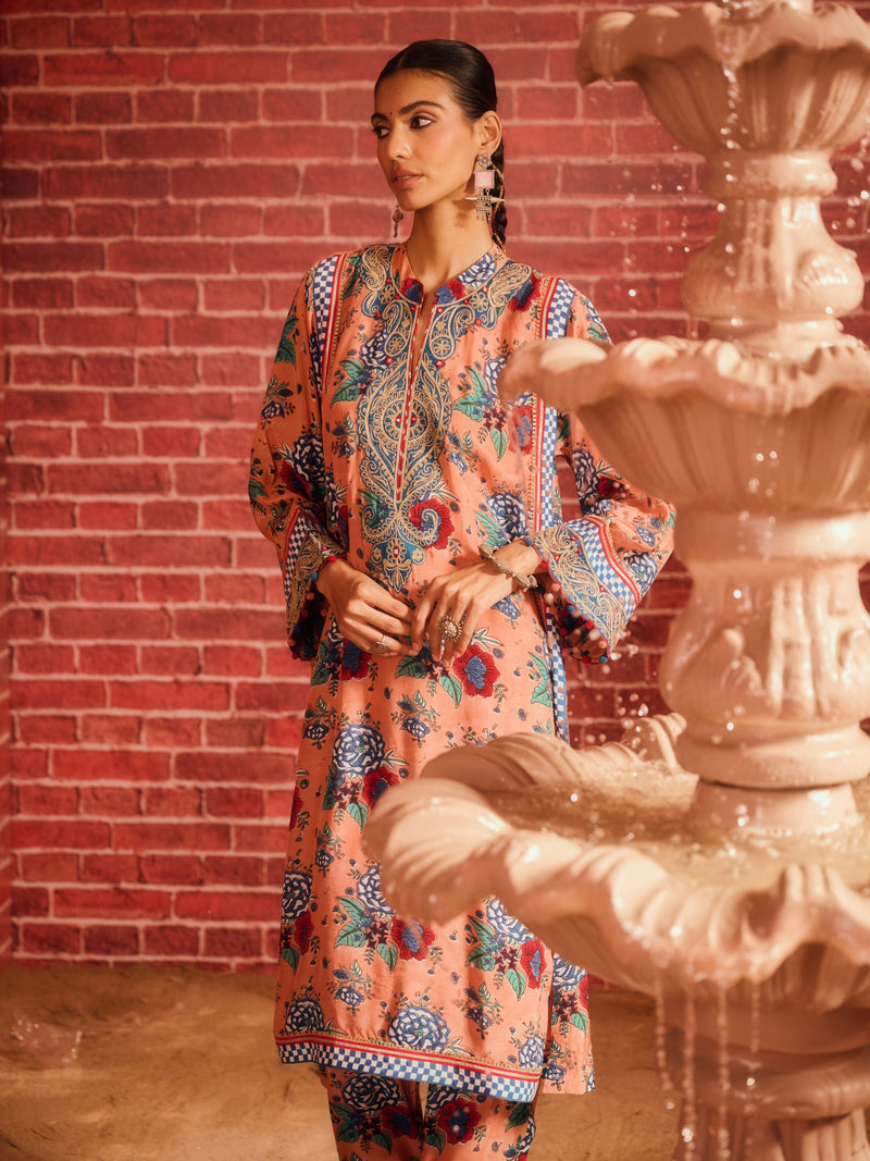 INAYA STRAIGHT LONG KURTA WITH PANT AND DUPATTA (SET OF 3)