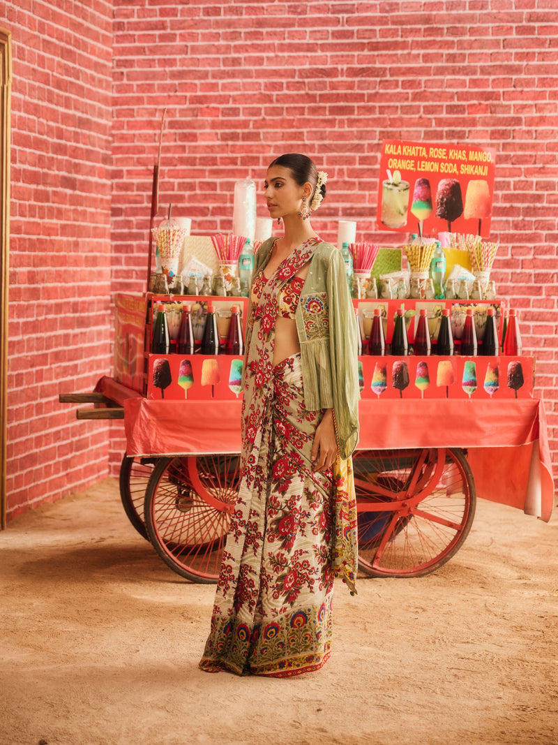 LAAL PHOOL SAREE (SET OF 3)