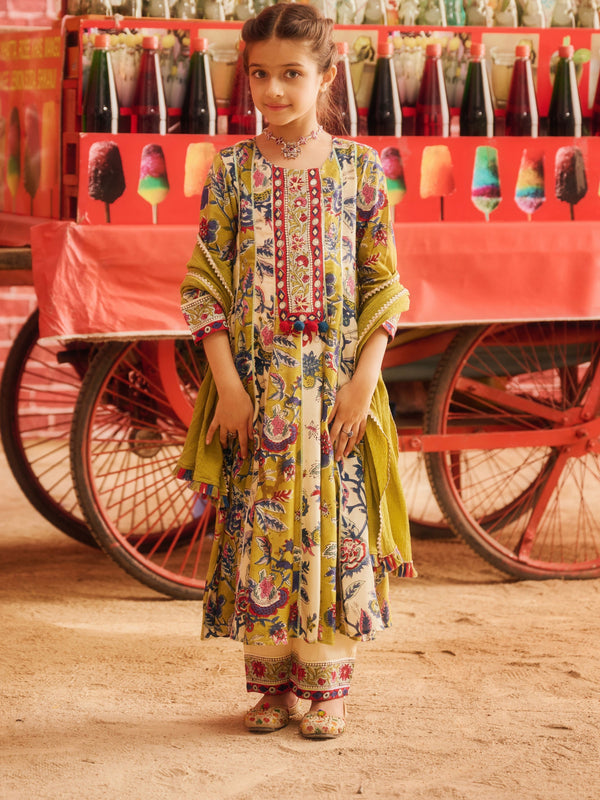 GULMEHAR KALIDAAR KURTA WITH PANT AND DUPATTA (SET OF 3)