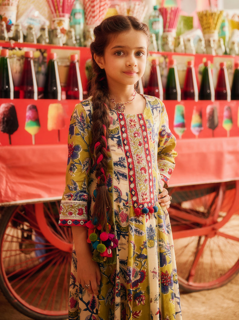 GULMEHAR KALIDAAR KURTA WITH PANT AND DUPATTA (SET OF 3)