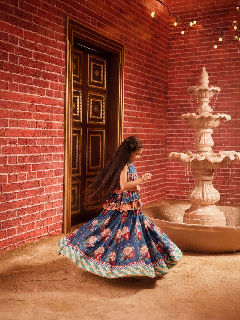 INAAYA RUFFLED TOP WITH LEHENGA (SET OF 2)