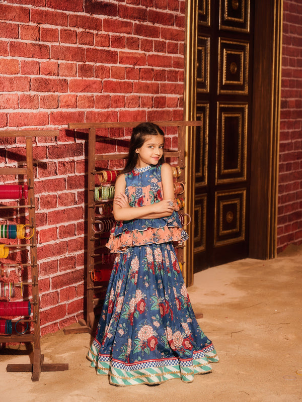 INAAYA RUFFLED TOP WITH LEHENGA (SET OF 2)