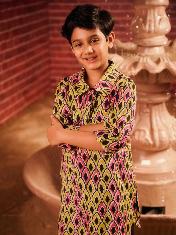 RANGREZ BOYS PATHANI KURTA WITH SALWAR