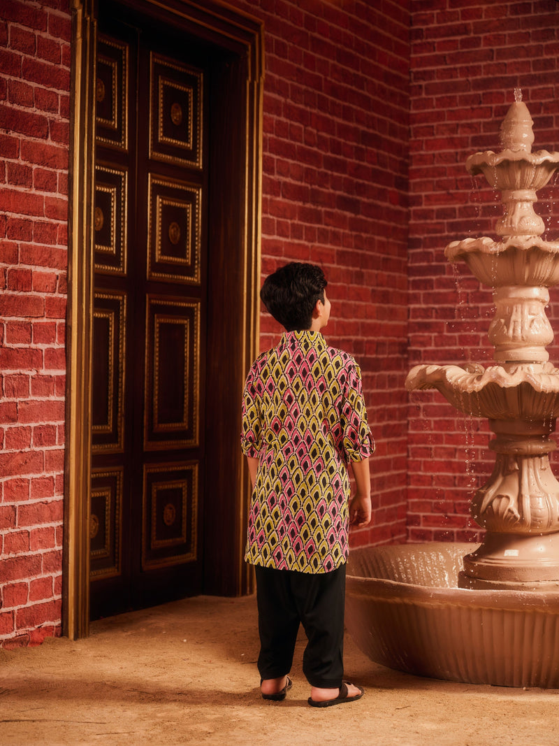 RANGREZ BOYS PATHANI KURTA WITH SALWAR