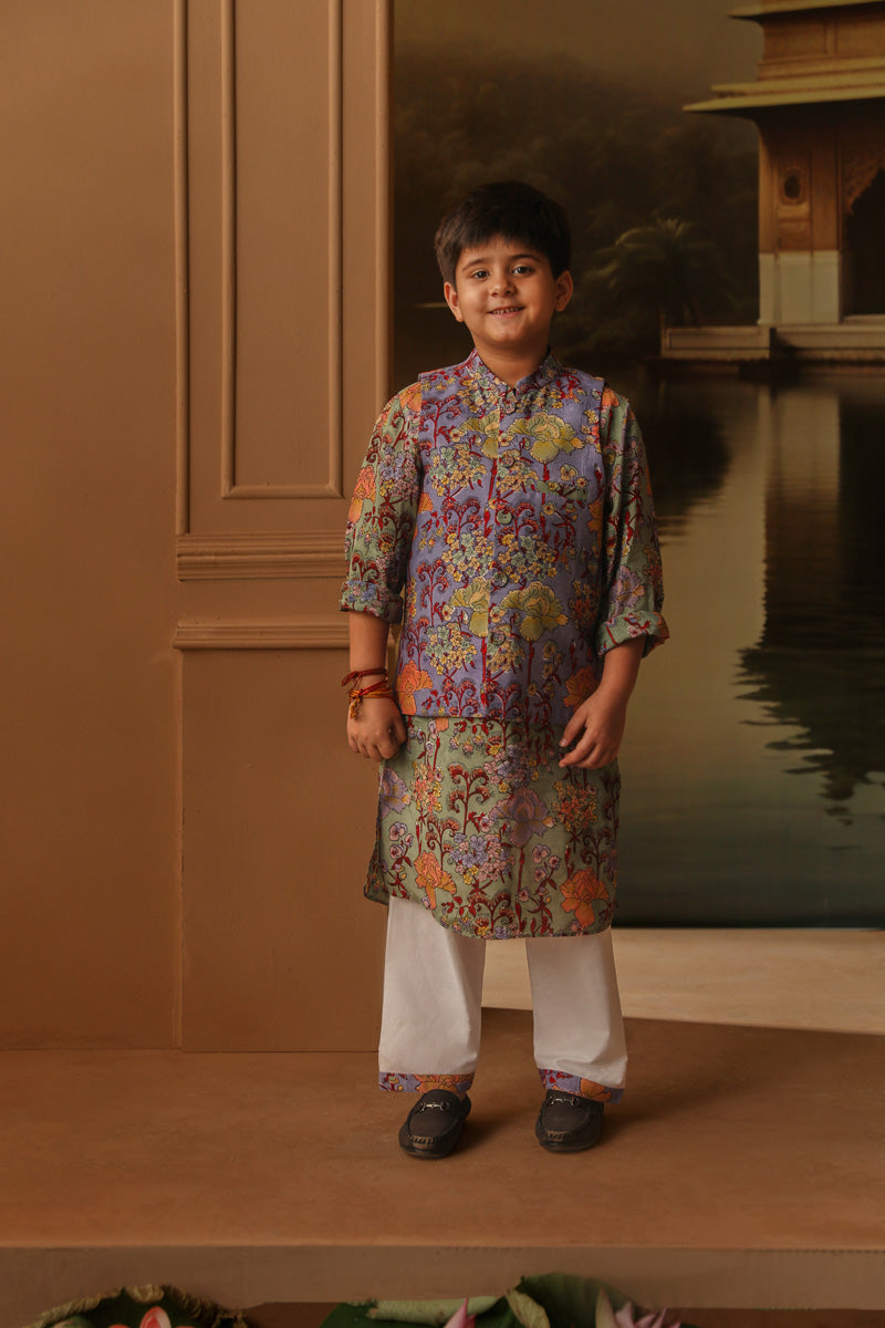 RIHAANA BOYS BANDI AND KURTA SET