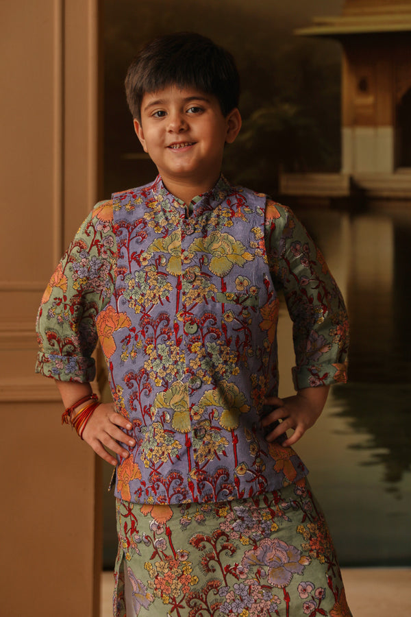 RIHAANA BOYS BANDI AND KURTA SET