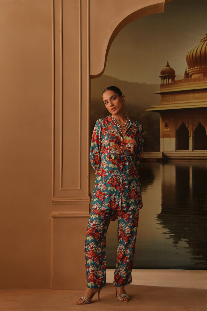 SAMEERA SHIRT AND PANT CO-ORD SET - SET OF 2