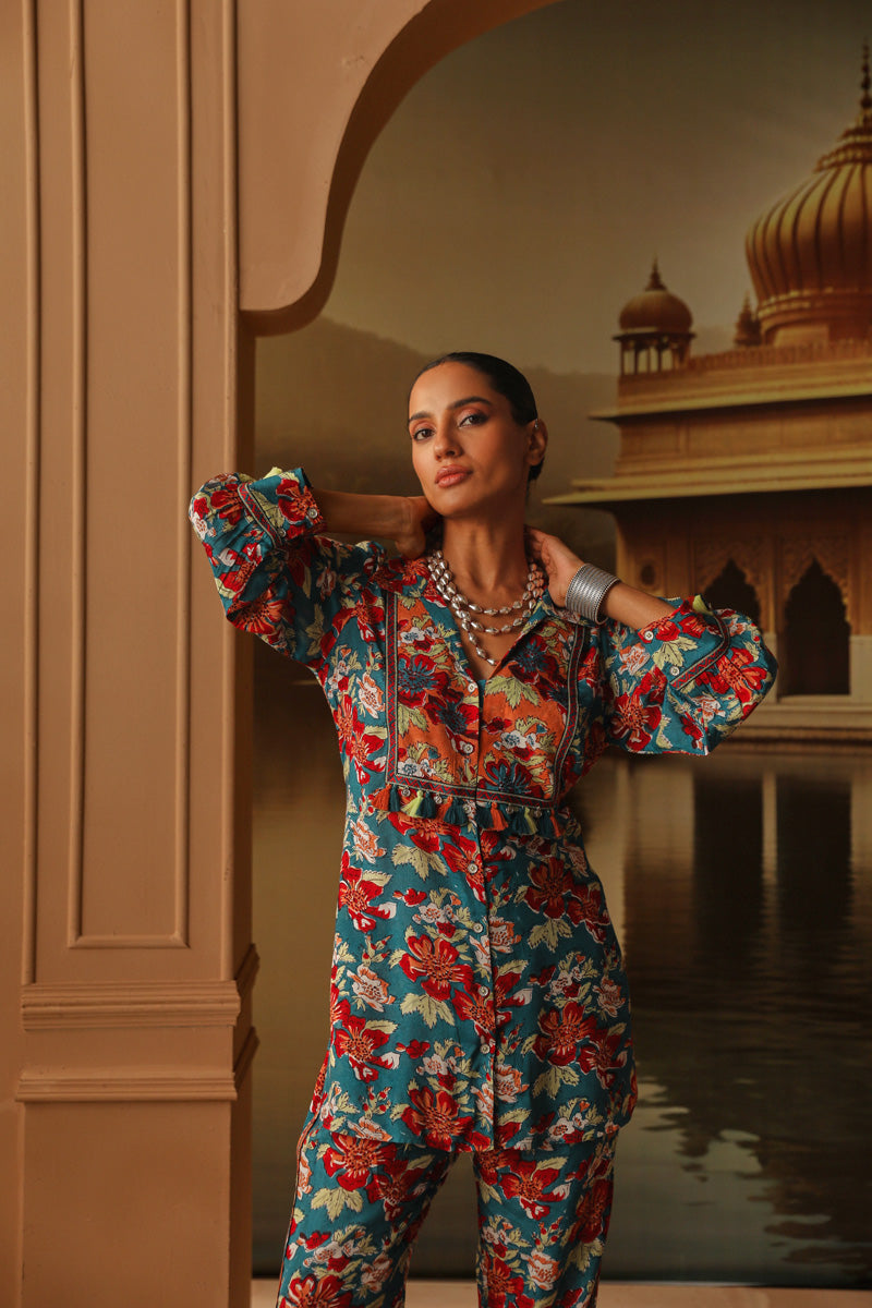 SAMEERA SHIRT AND PANT CO-ORD SET - SET OF 2