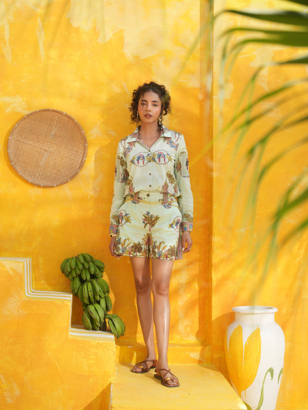 COOL MINT PALM PARADISE SHORTS