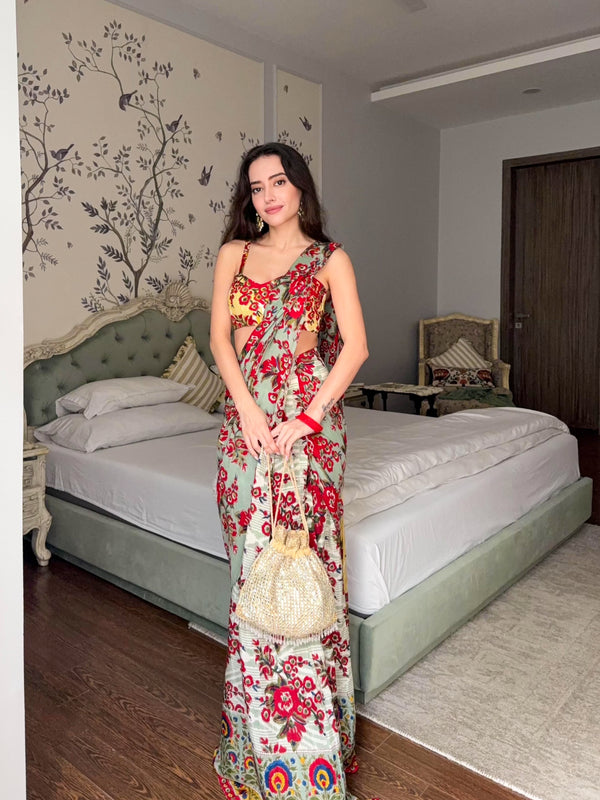 LAAL PHOOL SAREE (SET OF 3)