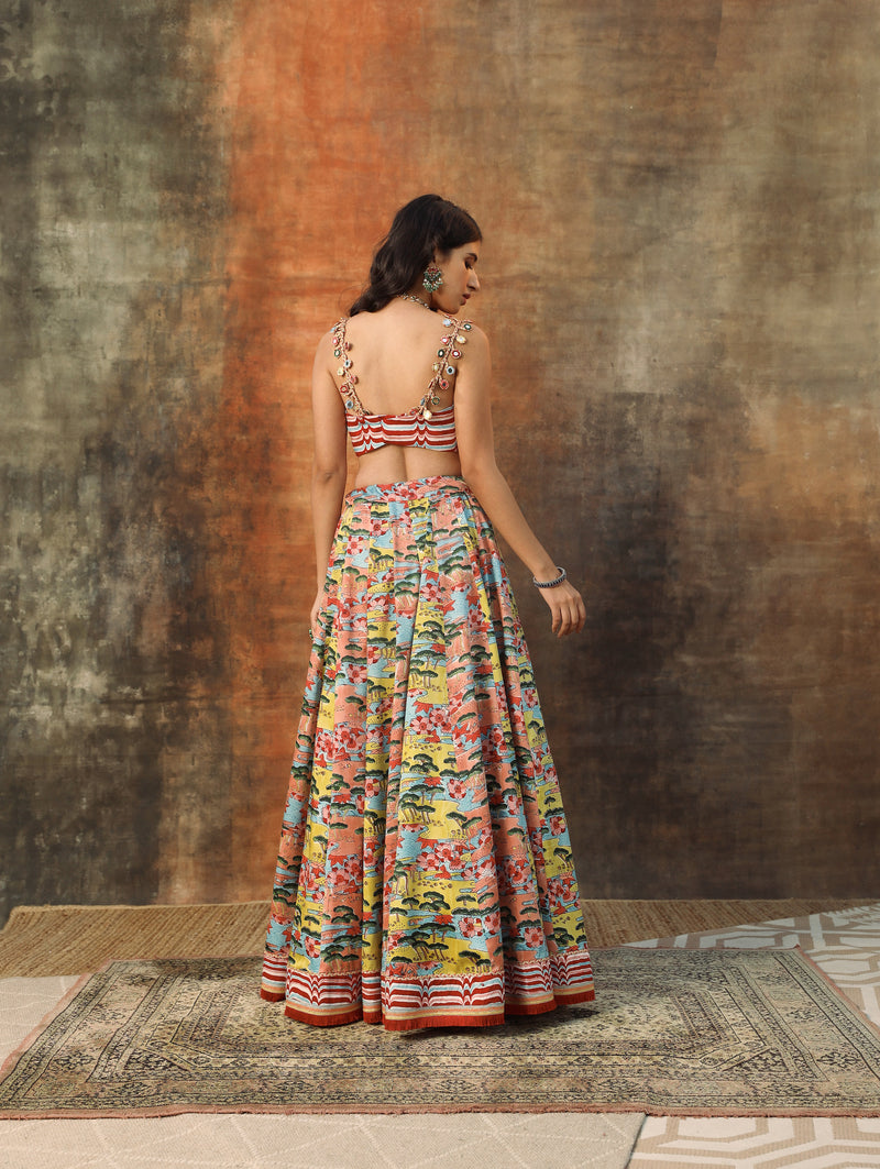 Guldhaara Lehenga Set- Set of 3